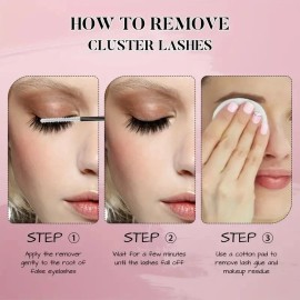 MilyBest 144 Pcs Diy Lash Extension Kit Cluster Eyelash Extension Kit