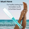 1 ALAZCO Double Sided Foot File Pumice Ergonomic Handle Scrubber