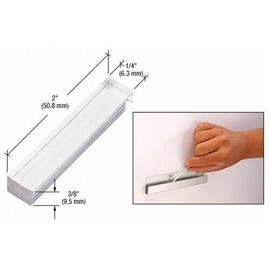 C.R. Laurence CRL Clear 3/8" x 1/4" x 2" Plastic Setting Blocks PSB375
