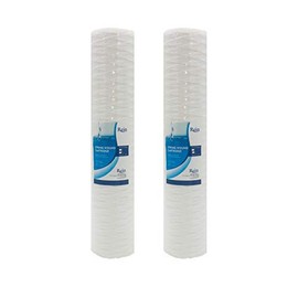 Pack of 2-5 Micron 20" Full Flow String Wound Sediment Water Filter Cartridge | Whole House Sediment Filtration | Compatible with PC40-20, WP1BB20P, 355222-45, WPP-45200-01, WPP-45200-01, 84650