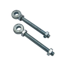 Adjustable Swing Gate Hinge Eyebolts & Nuts X2 (M16 X 100MM Zinc Plated Eye Bolt)