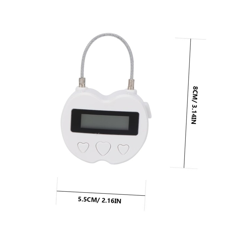 Mipcase 1Pc USB Charging Lock Timer Smart Countdown Lock for