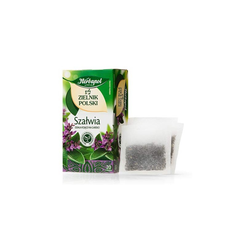 Herbapol Sage Leaf Tea SZALWIA - 20 Tea bags (1.2g)