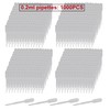1000 Pezzi 0,2ml Plastica Pipette Trasferimento,Pipette Graduate,Squeeze Trasferimento Pipette,pipette monouso,per