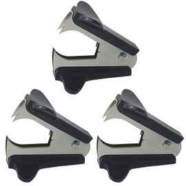 AMACOAM Staple Remover Tool Lightweight Staple Remover Puller Tool with Steel Jaw Staple Remover Office Supplies Universal Staple Puller Extractor for Office School Home Desk Accessories Black 3 Pack