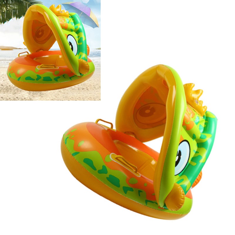 Swim Ring Awning Unique Shape Gasbag Comfortable Backrest Swimming Ring