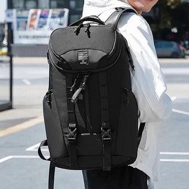 Backpack Bag Male College Student Laptop Fashion casual black