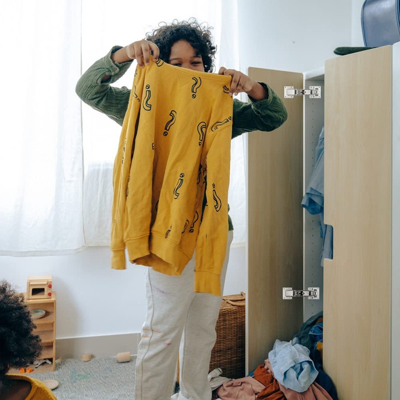 KAFENDA 170 Degree Hinges Frameless Cabinet Door Hinges, Hidden Hydraulic