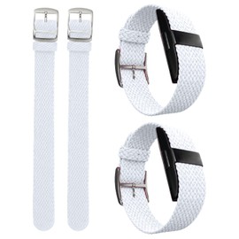 Arxonis for Hume Band Nylon Loop Band, Soft Breathable No Holes Adjustable Woven Strap, Lightweight Sport Fitness Tracker Replacement Wristband for Men Women(White,1-Pack)