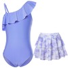 swimsobo One Piece Swimsuit with Skirt for Size 9-10 Years