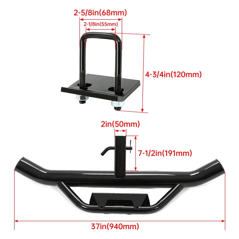 KUAFU Tow Hitch Step for 2 inch Receiver, Universal Anti
