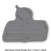 A8 'Stamp on Ink Pad' Unmounted Rubber Stamp (RS00055260)