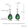 [RIZILIA TEARDROP] Dangle Pierced Earrings with Pear Cut Gemstones CZ