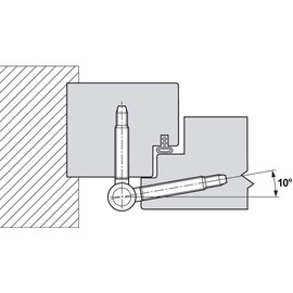 Gedotec Door Hinges 3-DIM Adjustable Drilling Tape 2-Piece | Wheels Diameter 20 mm | Door Hinge for Rebated Heavy Wooden Doors & Room Doors | Galvanised Steel | 1 Piece - Door Hinge Two-Piece for