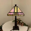 Bieye L10798 Mission Tiffany Style Stained Glass Table Lamp for