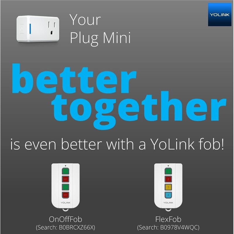 YoLink Smart Plug with Energy Monitoring, 1/4 Mile World's Longest