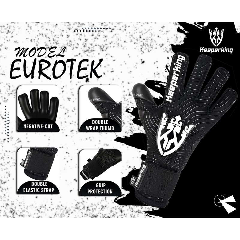 Keeperking Goalkeeper Gloves for Adults, Juniors, Men's, Unisex Football Gloves,