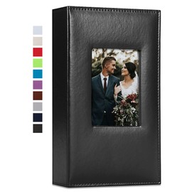 Vienrose Photo Album 4x6 300 Photos Leather Cover Extra Large Capacity Picture Book with Pockets for Wedding Family Anniversary Baby