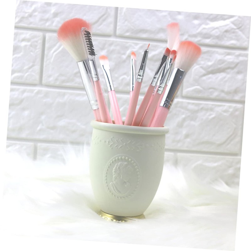 Tofficu 3pcs Makeup Brush Storage Holder Stylish Makeup Brush Organizer
