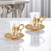 Alisveristime (SET OF 2 Turkish Tea Set with Zamac Holders,