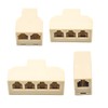 xiwai RJ11 Telephone Line Splitter 1 in 2 out 1