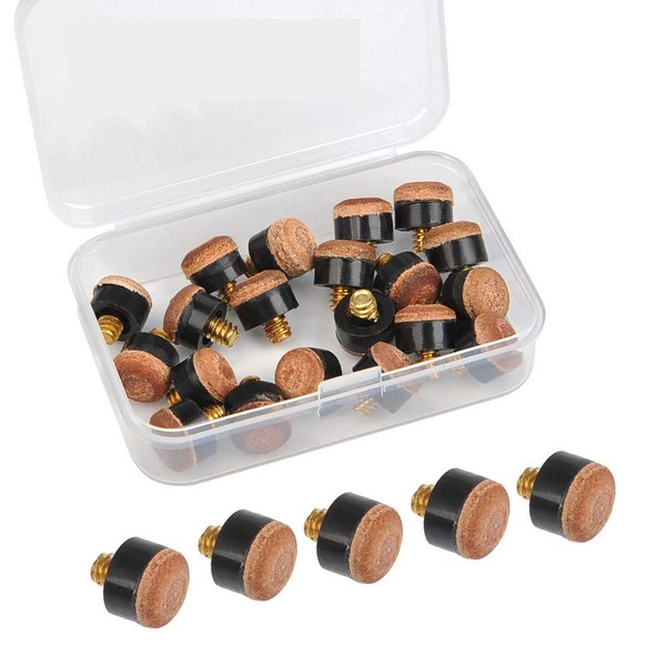 YOTINO Pack of 20 Billiard Cue Tips for Snooker Screw