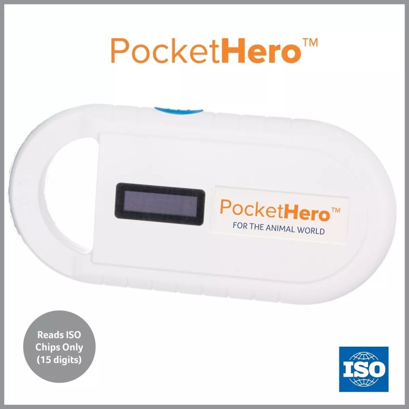 Microchip ID Systems PocketHero Microchip Reader with Black Carrying Case
