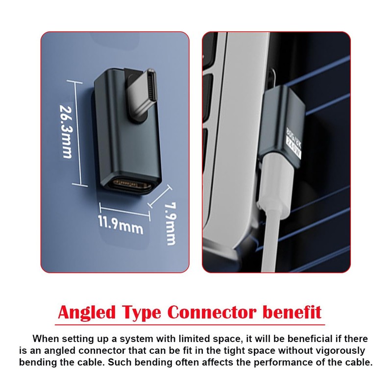 CY USB5.0 80Gbps Female to Female Extension Adapter with 240W,
