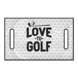 Suobstales Golf Ball Print Golf Cart Seat Cover Love to Golf Design Portable Golf Cart Seat Blanket Summer Golf Cart Seat Towel for 2-Person Seats Club Car