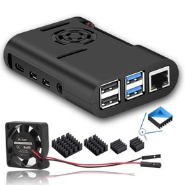 MazerPi Raspberry Pi 4 Case with Cooling Fan and Heatsink for Pi 4B