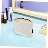 FOMIYES Quilted Portable Makeup Bag Small Cosmetic Organizer Pouch with