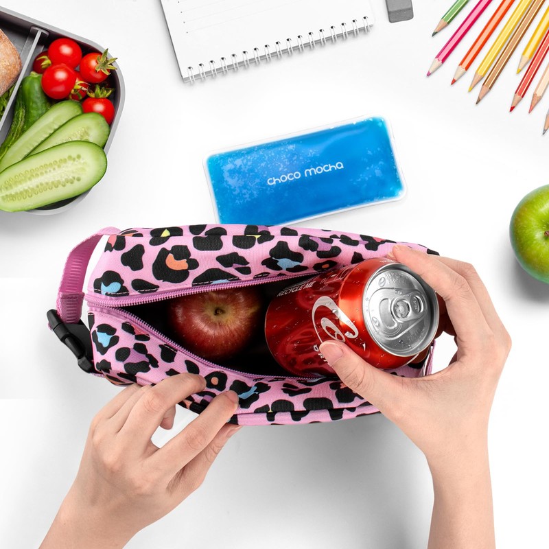 Choco Mocha Boys Freezable Snack Bag, Kids Insulated Freezable Lunch