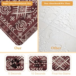 Dog Food Mat for Floors Waterproof Quick Dry Pet Placemat Cat Feeding Bowls Mats for Food and Water, Eco-Friendly Dog Accessories Diatomite Pets Supplies 12" X 20"