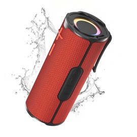 COOPERS Portable Bluetooth Speaker, Wireless Bluetooth Speaker, IPX5 Waterproof Speakers with RGB Lights, Loud Stereo Sound Deep Bass, Long Playtime TWS Pairing for Home/Party/Outdoor Beach