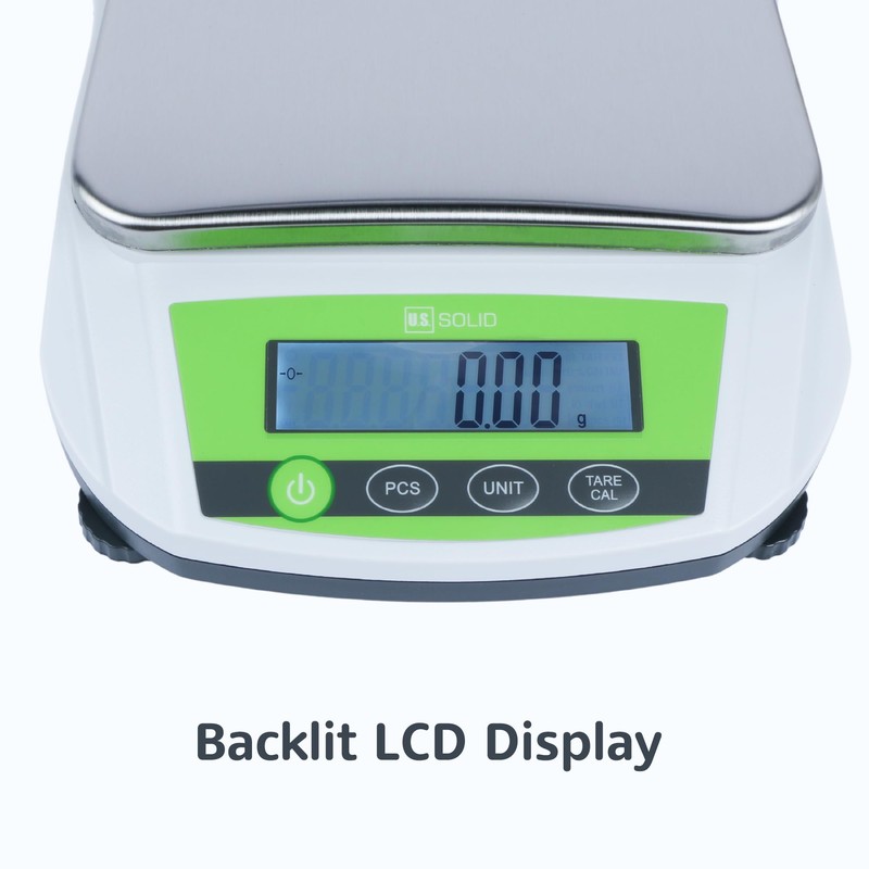 U.S. Solid Precision Balance, 5000g/11lb x 0.01g Analytical Digital Lab