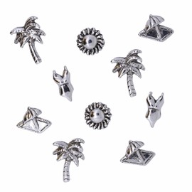 Vacation Pushpins - Silver Finish