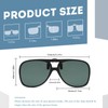 Long Keeper Polarised Sunglasses Clip for Glasses Wearers - Aviator
