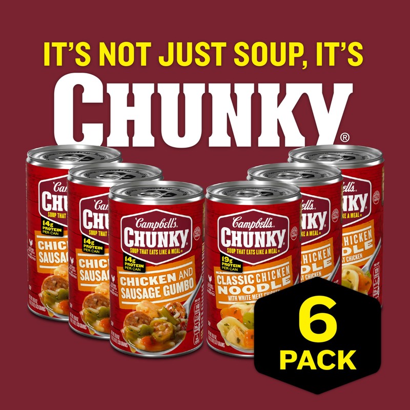 Campbell's Chunky Soup, Classic Chicken Noodle Soup and Chicken and