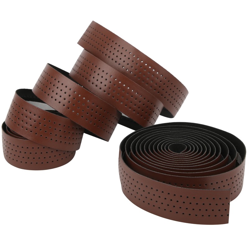 2Pcs Cycling PU Leather EVA Handlebar Belt Road Bike AntiSlip