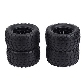 RC Tyres, 4 Pieces/Set 1:10 RC Wheel Tyre Rubber Tyres Compatible with hsp Redcat Exceed Truck Offroad Car (10 Holes) Other Hand Tools Industrial Tools