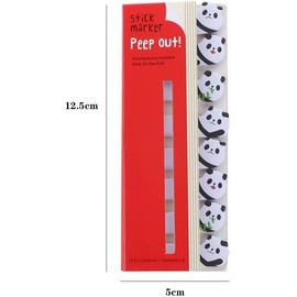 1 Pc Penguin Kawaii DIY Memo Pad Sticky Notes Page Flags Index Tabs Cute Cat Panda Sticky Notes Index Self-Stick Memo Flags Tab Bookmark Marker Pad Self Stick Note Pads