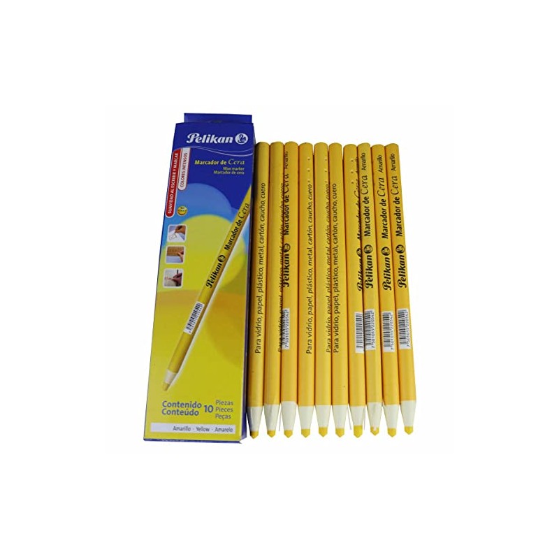Pelikan Marcadores de Cera Amarillo 10 Piezas