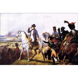 History Galore 24"x36" Gallery Poster, napoleon at the Battle of Wagram 1809 by horace vernet