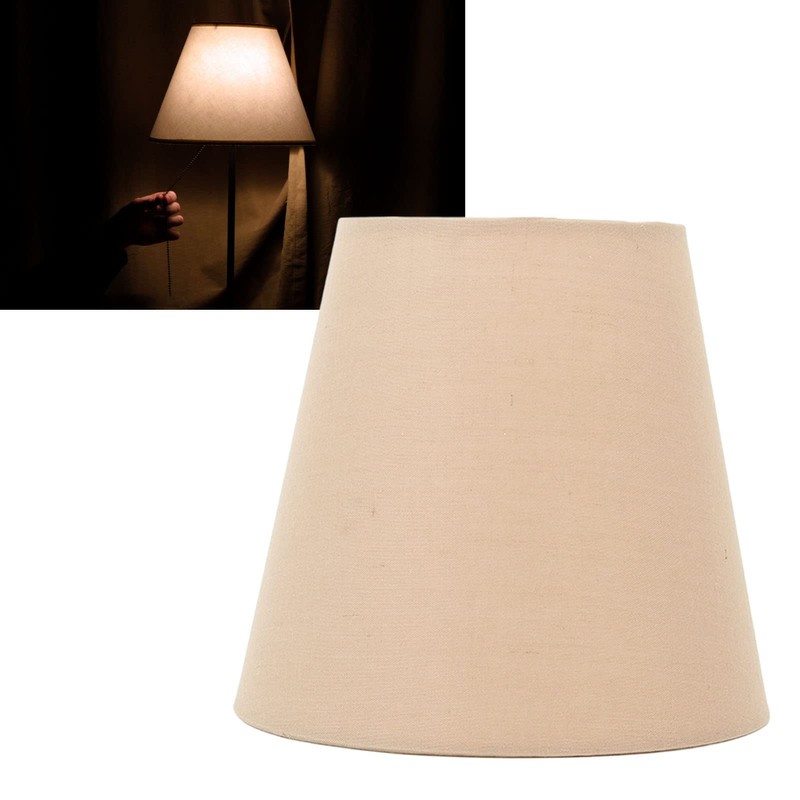 MUNEFE 3pcs Small Lamp Shade, Cloth Lampshade, Fabric Lampshade Clip