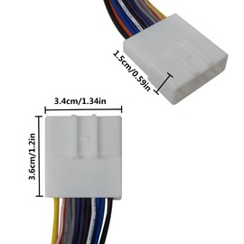 Suifaqi 20-Pin Car Radio Wiring Harness with Steering Wheel Switch Wires Upgraded for Nissan Juke 2011