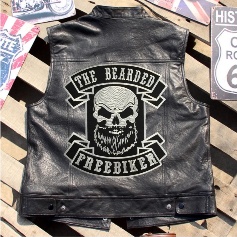Embroidered Iron on Patch - Big Patch - The Beard