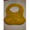 Unbranded Feeding Set Yellow Silicone Baby 6pc bib plate utensils,