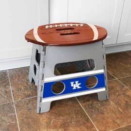 FANMATS 24569 Kentucky Wildcats Football Folding Step Stool - 13in. Rise - UK Primary Logo