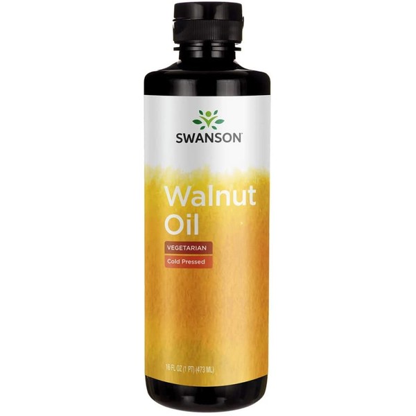 Swanson Walnut Oil Cold Pressed 16 fl Ounce (1 pt) (473 ml) Liquid