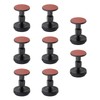 ECSiNG 8 Sets Adjustable Bed Head Anti-Collision Fixer Black Bed